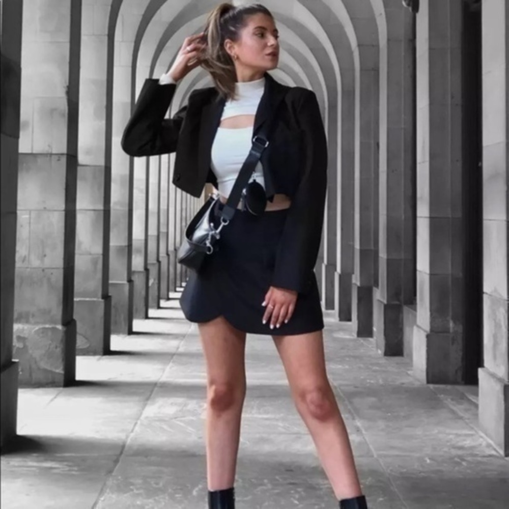 Two Piece Skirt + Jacket Blazer Set